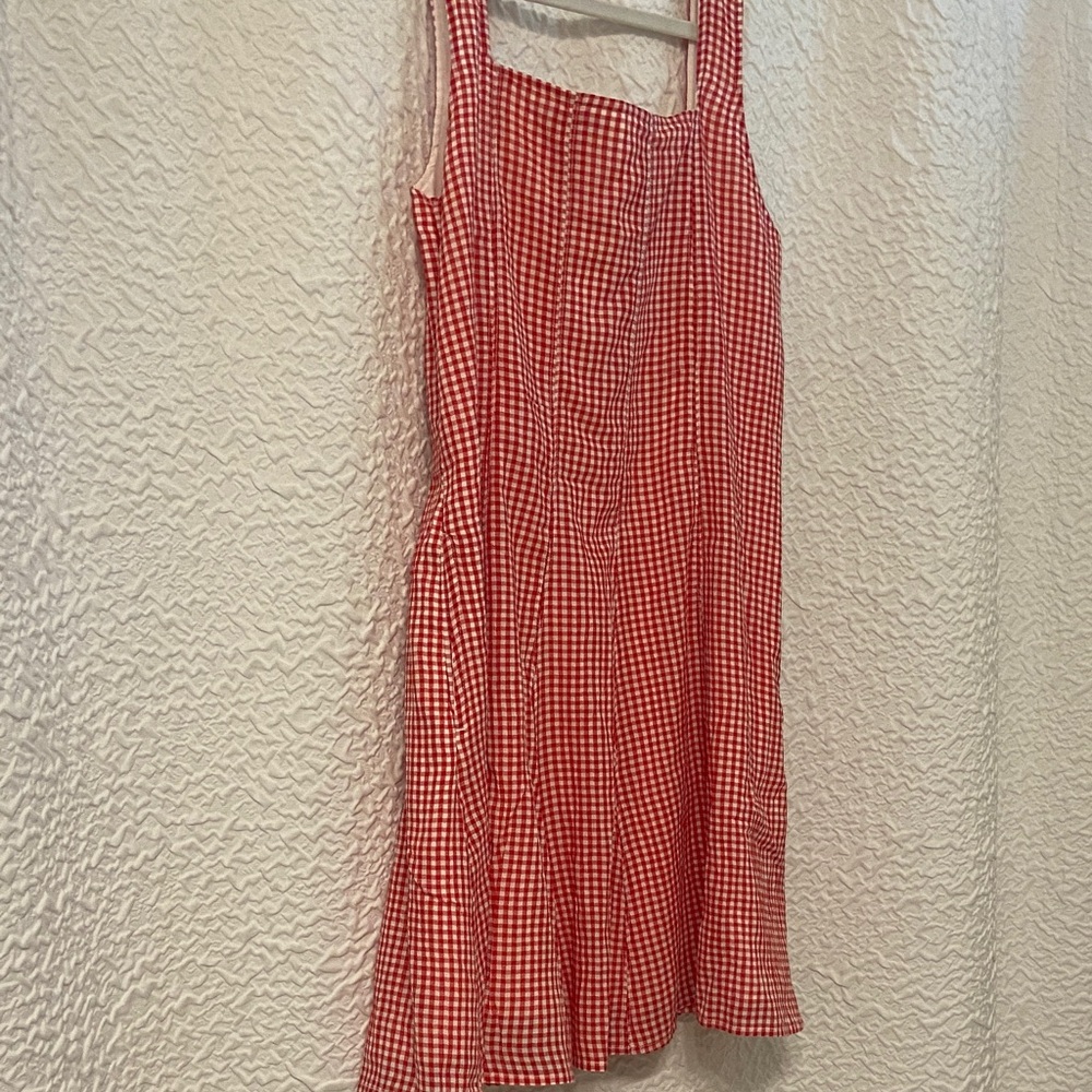 Abercrombie Kids Red Checkered Dress